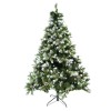 Brad de craciun artificial nins cu conuri pin, pentru perete/colt, suport metalic inclus, 210 cm, verde, Oem