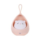 Lampa de veghe portabila eMazing model pisicuta cu 2 moduri de functionare, fabricata din silicon non-toxic, cu reincarcabila USB si echipata cu senzo
