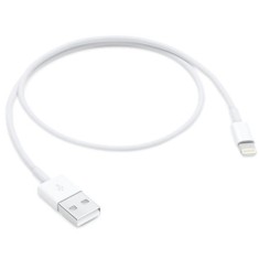Cablu incarcare si date 0.5Metri USB-A catre lightning IOS, in pachet ambalaj, alb foto