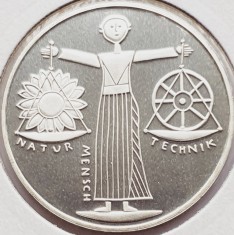 528 Germania 10 mark 2000 Expo 2000 - D - km 199 UNC argint