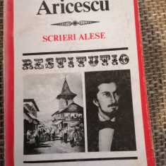 C. D. Aricescu Scrieri alese