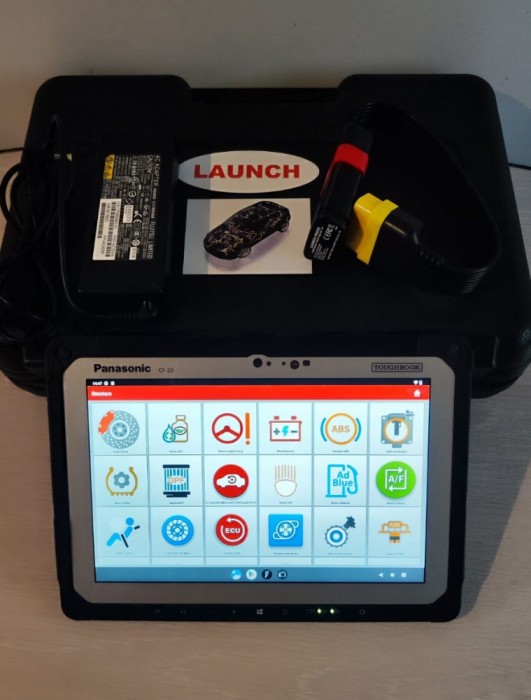 Oferta Kit Tester Diagnoza Auto LAUNCH V+ Easydiag &amp; Tableta Thoughbook Panasonic Cf20 I5, 8/256 Gb, Service Auto: Diagnoza, Programari, Limba Romana