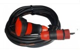 Cordon prelungitor 15 metri Titanex H07RN-F cablu cauciucat 3G2.5 16A 230V IP54 rezistenta sporita la impact
