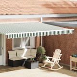VidaXL Valanța de marchiză pentru cadru de 4.5 m Verde și Alb 4.3x0.2 m