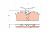 TRW GDB2165 set placute frana,frana disc