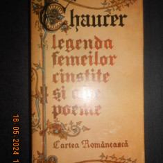 Geoffrey Chaucer - Legenda femeilor cinstite si alte poeme autograf Dan Dutescu