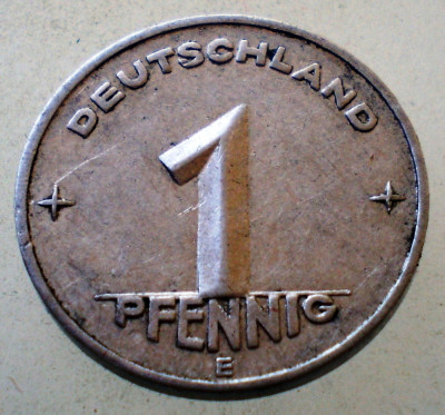 1.969 GERMANIA RDG DDR 1 PFENNIG 1953 E MULDENH&amp;Uuml;TTEN foto