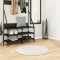 Covor &quot;IZA&quot; aspect scandinav, cu fire scurte, crem, &Oslash; 80 cm
