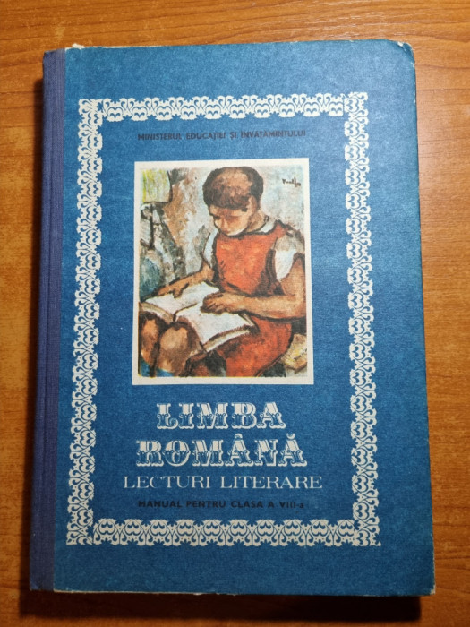 manual limba romana pentru clasa a 8-a - din anul 1988