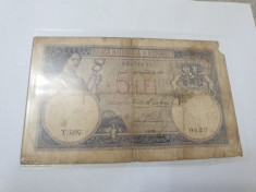 bancnota romania 5 lei 1928 foto