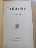 Landesgesetze des jahres 1878 - Budapest, 1878 - Verlag von Moritz Rath