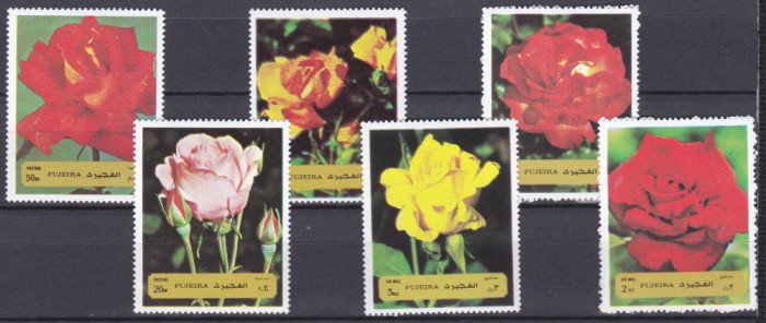 DB1 Flori Trandafiri Fujeira 6 v. MNH MNH
