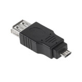 Adaptor USB 2.0 A mama la Micro USB tata, 5 pini pentru &icirc;ncarcare si date