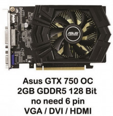 Placa video Asus GeForce GTX 750 PH OC 2GB DDR5 128Bit foto
