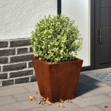 vidaXL Jardinier de grădină 30x30x30 cm Oțel rezistent la intemperii 851050