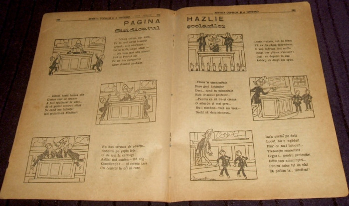 Revista copiilor si tinerimei Nr 19/1920, BD benzi desenate V.I. Popa, Petrescu
