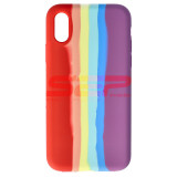 Toc silicon High Copy Rainbow Apple iPhone X No.01