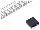 Conector SAMTEC şiruri pini mamă PIN 3, 2,54mm aurit SMT soclu rolă