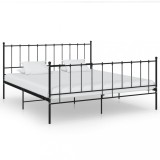 Cumpara ieftin Cadru de pat, negru, 200x200 cm, metal