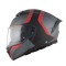 Casca modulabila MT Atom 2 SV Emalla B15 gri/rosu mat (ochelari soare integrati) Pinlock Ready