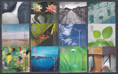 Marea Britanie 2000 - Apă și Coastă, Viața și Păm&amp;acirc;ntul, Oameni și locuri, 3 Serii, MNH foto