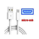 Cablu Incarcare si Transfer Date USB - Micro USB Fast Charger Alb 1M pentru Telefoane Tablete