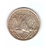 Moneda Polinezia Franceza 100 francs/franci 2009, stare buna, curata, Australia si Oceania, Bronz-Aluminiu