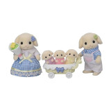 Figurine Sylvanian Families - Familia Iepurasilor Flora