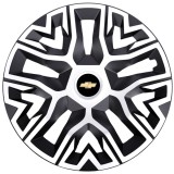 Cumpara ieftin Set 4 Capace Roti 15 &quot; Best Alb-Negru, Compatibile Cu Chevrolet