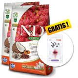 Farmina N&amp;amp;D dog GF QUINOA Skin &amp;amp; Coat Herring 2x7 kg + Arpalit NEO GRATUIT