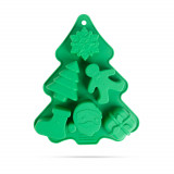 Formă de copt din silicon &ndash; motive de Crăciun &ndash; 22 x 18,5 x 2,5 cm