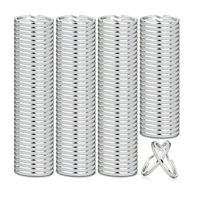 Set 100 Inele Deschise 20mm - Conectori Metalici pentru Brelocuri, Pandantive, Bijuterii si Mestesuguri foto