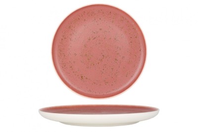 Rinart Farfurie pentru cină - Rosa - Porţelan - 25 cm - set de 6 foto