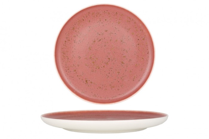 Rinart Farfurie pentru cină - Rosa - Porţelan - 25 cm - set de 6