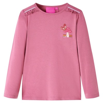 Tricou pentru copii cu m&amp;acirc;neci lungi, zmeuriu, 140 foto