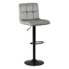 SCAUN DE BAR CU SPATAR REGLABIL DIN CATIFEA ABS 191B GRI