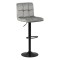 SCAUN DE BAR CU SPATAR REGLABIL DIN CATIFEA ABS 191B GRI