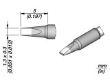 V&acirc;rf şurubelniţă 1,3x0,3mm cu element &icirc;ncălzire