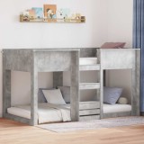Cumpara ieftin Pat Etajat pentru Copii Gri din beton 90 x 200 cm