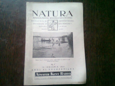 REVISTA NATURA NR.1/1931 foto