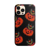 Husa compatibila cu Apple iPhone 13 model Happy hallowen, Silicon, TPU, Viceversa, Transparent, Carcasa