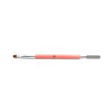 Pensula pentru polygel, oval, roz #6