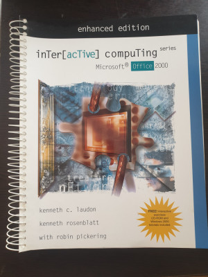 INTERACTIVE COMPUTING SERIES Microsoft Office 2000 - Laudon, Rosenblatt foto