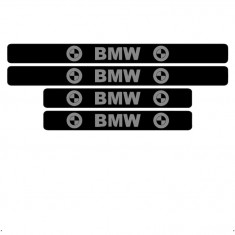 Set 4 protectii praguri auto, autoadezive BMW, Gri