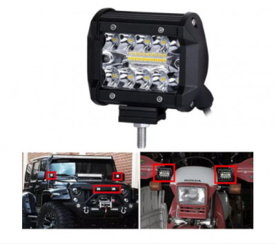 Proiector LED Auto Offroad 90W 12V-24V, Dreptunghiular foto