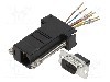 Adaptor D-Sub 9pin tata, RJ45 soclu, MH CONNECTORS - MHDA9-PMJ8-K-RC