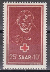 SAAR 1950 - Crucea Roșie, Cota 30 EURO, MNH