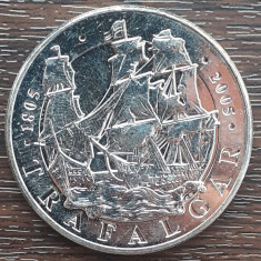 (S) MONEDE ANGLIA - 5 POUNDS 2005, COMEMORATIVA- 200 ANI DE LA BATALIA TRAFALGAR