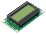 Afișaj LCD alfanumeric 8x2 galben-verde RAYSTAR OPTRONICS