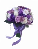 Buchet din flori de cires si trandafiri, by Eventissimi, Mov Alb, Eventissimi&reg;